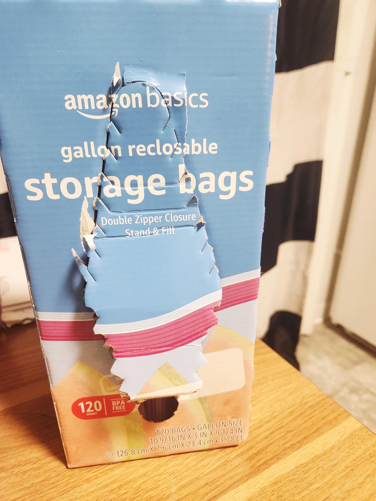 Amazon Basics Reclosable Quart Food Storage Bags with Double Zipper Seal, BPA Free, 150 Count customer photo 2