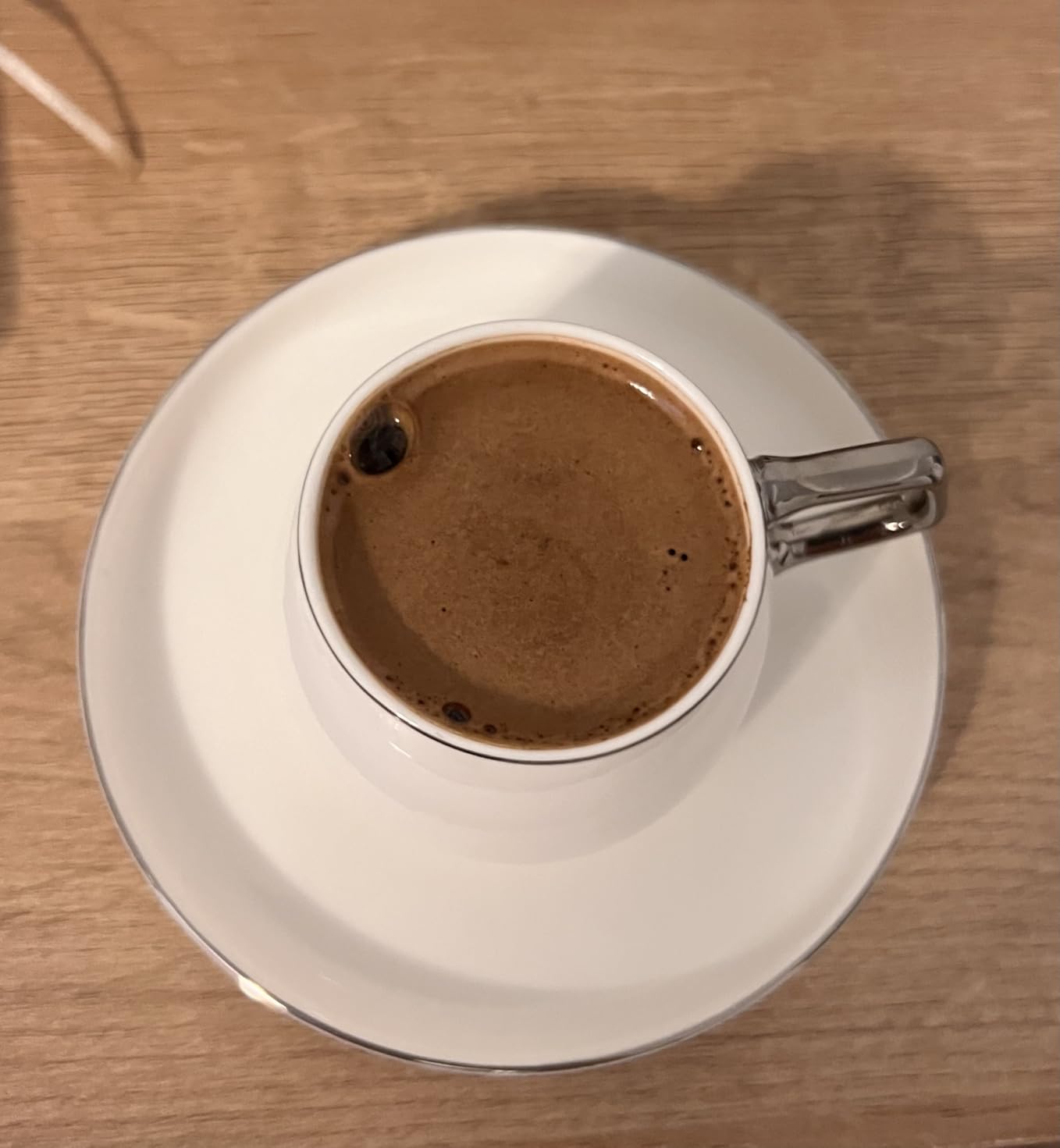 KARACA Saturn Platin Turkish Coffee Cup Set of 6, (12 Piece) White Cups with Saucers - 3.3 oz Small Porcelain Modern Set - Ideal for Serving Greek, Arabic Coffee & Espresso customer photo 2