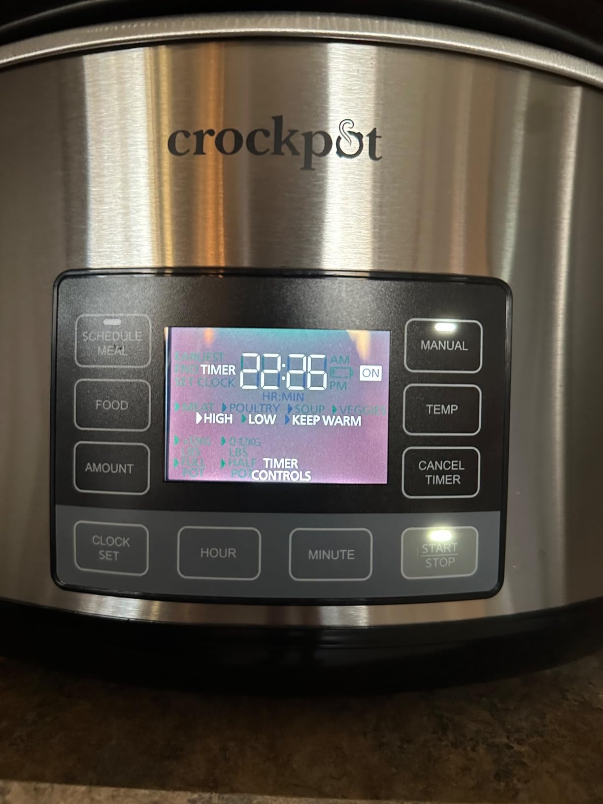Crock-Pot 7-Quart Slow Cooker, Portable Programmable with Timer, Locking Lid, Stainless Steel; an Essential Kitchen Appliance, Perfect for Families and Gatherings customer photo 2