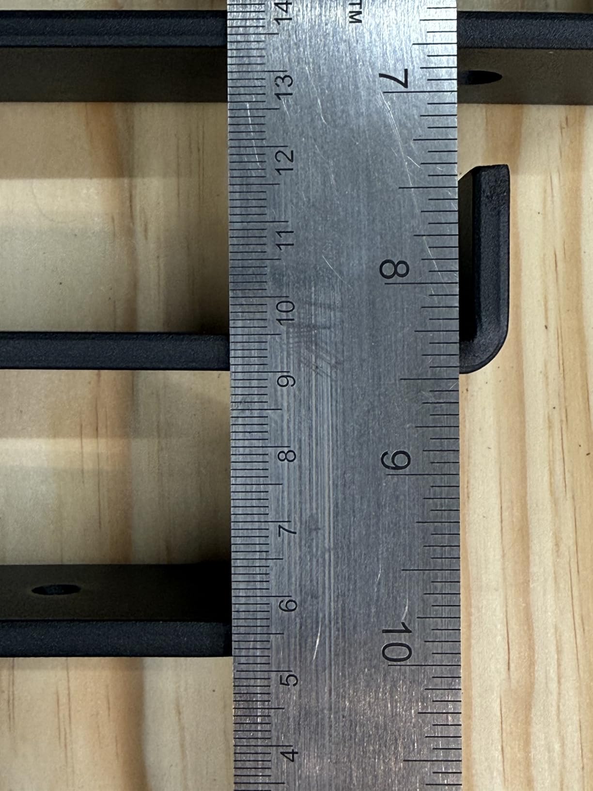 12 Inch Heavy Duty Floating Shelf Bracket, Wall Mounting Industrial Black Shelf Brackets, 1/5 Inch Thick Iron Metal Brackets for Shelves 6 Packs customer photo 2