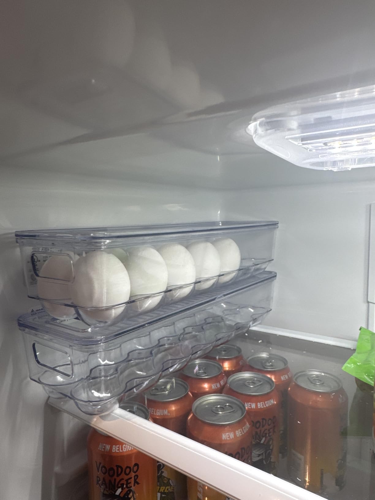 Utopia Home Egg Container With Lid and Handle for Refrigerator Organization- Pack of 2 - Clear Stackable Egg Holder for Kitchen or Pantry Organizers and Storage customer photo 1