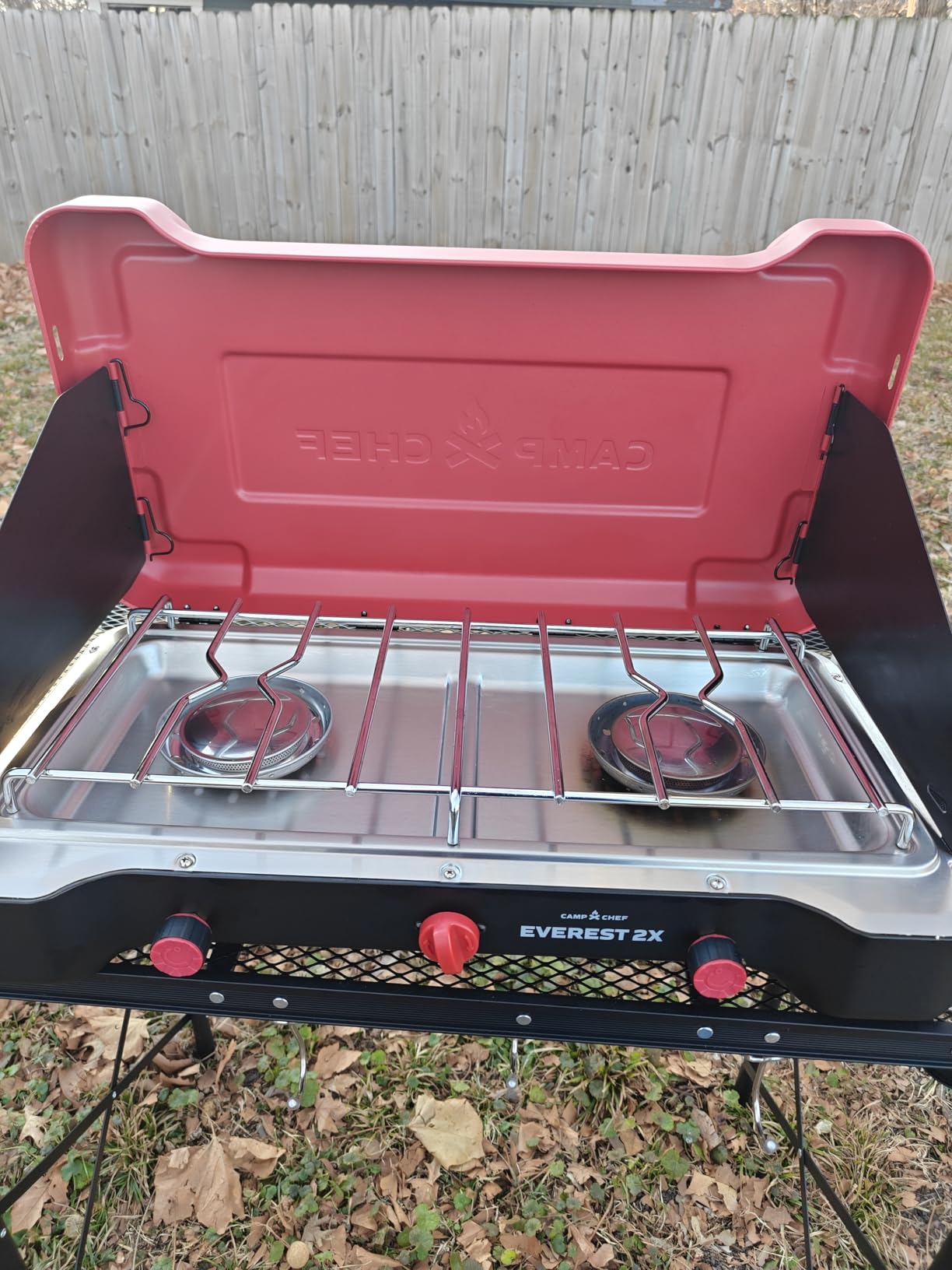 Camp Chef Everest 2X 2-Burner Portable Camping Stove, 40,000 BTUs, Propane customer photo 2