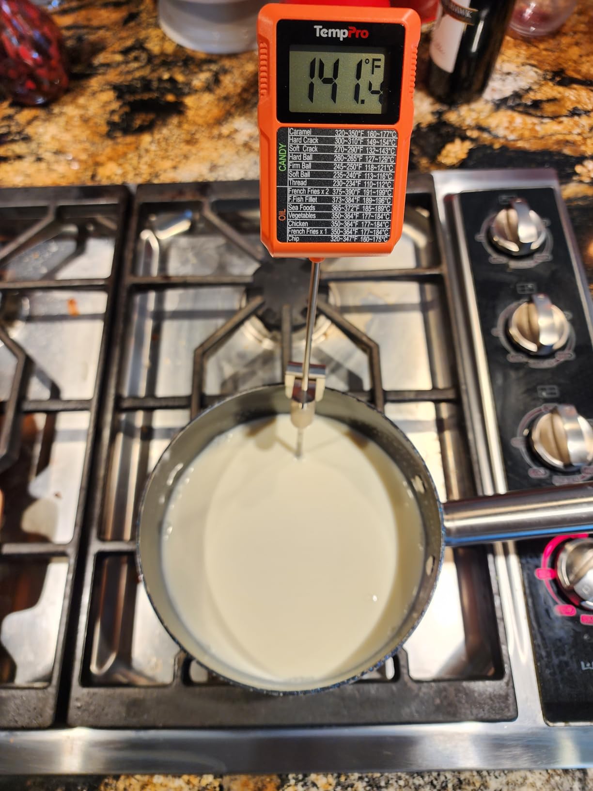 TempPro TP511 Digital Candy Thermometer with Pot Clip, Programmable Instant Read Food Meat Thermometer with 10'' Long Probe for Baking Grilling Candle Oil Deep Fry Thermometer(Previously ThermoPro) customer photo 2