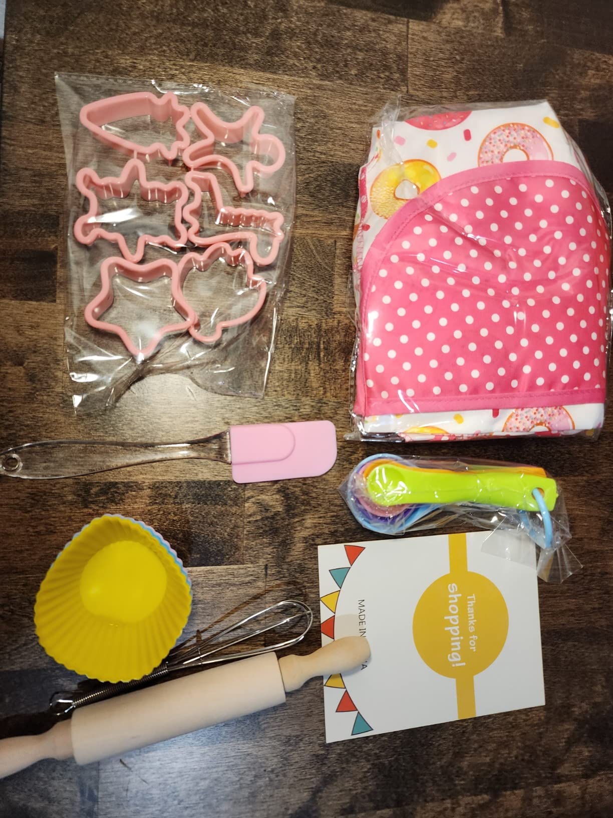 GIFTINBOX Kids Cooking and Baking Set, 54 PCS Complete Kit with Apron and Chef Hat, Real Cooking Utensils and Kitchen Accessories for Junior Chef, Ultimate Baking Gift for Girls Boys customer photo 2