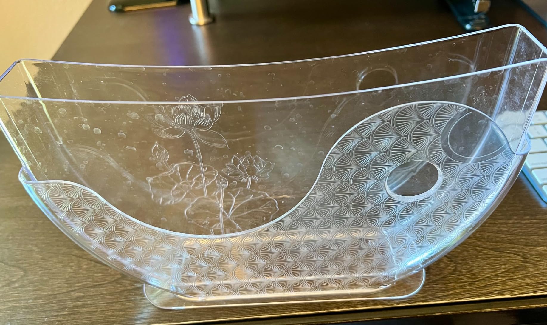 BANU Rice Paper Water Bowl with Side Pocker Holder for Rice Paper Wrappers for Spring Rolls, Summer Rolls. Spring Roll Maker, Banh trang holder (2) customer photo 1