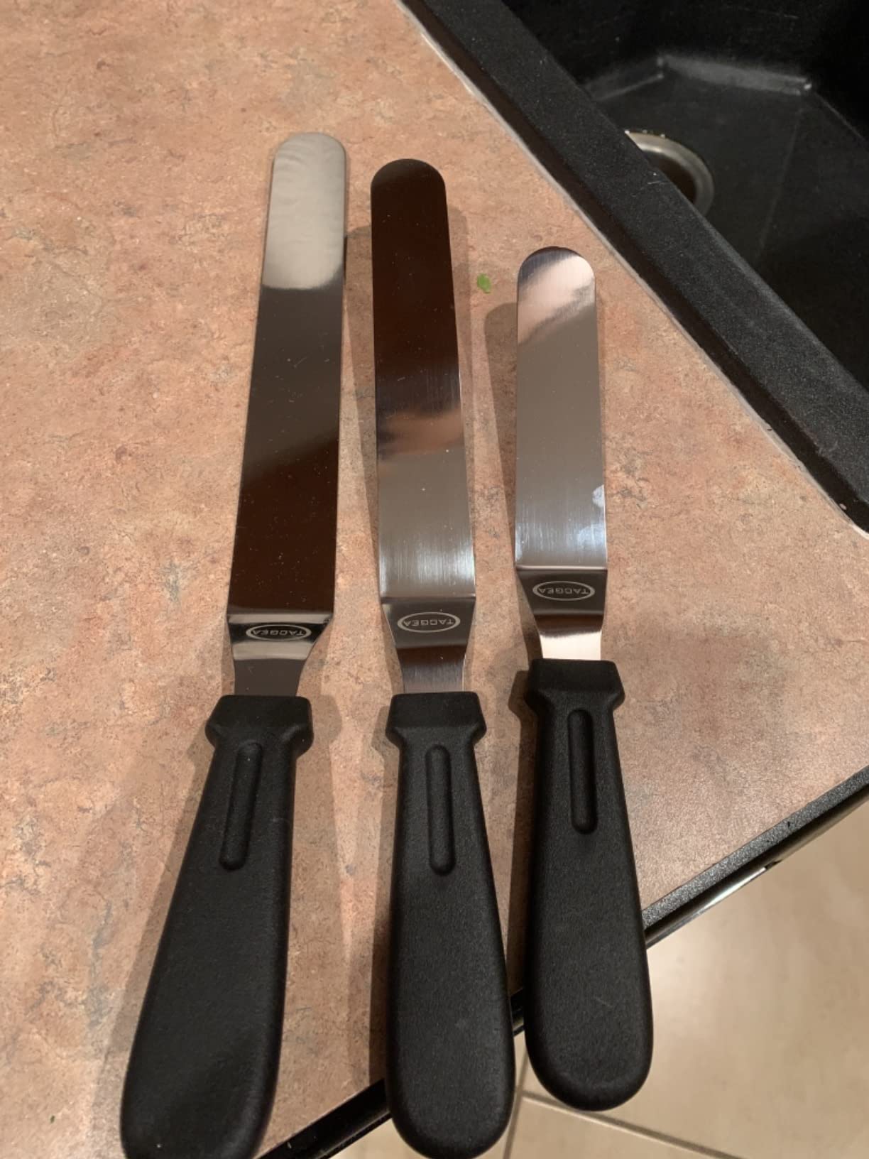 TACGEA Icing Spatula, Angled Offset Cake Spatula with 6