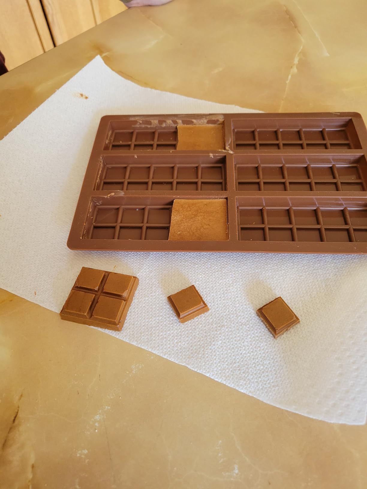 Chocolate Bar Mold - Non-Stick Chocolate Molds, Food Grade Silicone Deep Mold for Dubai Pistachio, Candy, Snacks customer photo 2