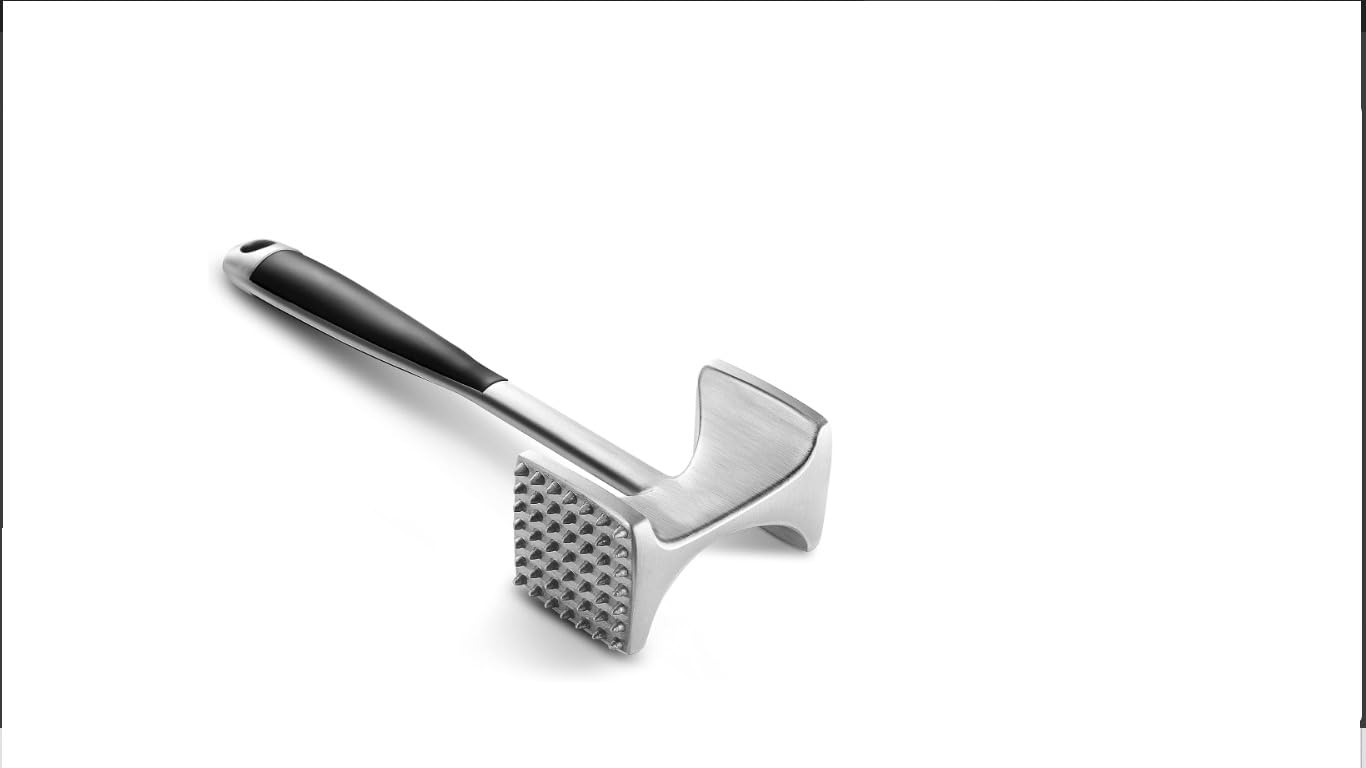 KITEXPERT Meat Tenderizer Hammer with Comfortable-Grip Handle, Dual-side Mallet for Kitchen, Heavy Duty Pounder For Tenderizing Steak, Beef and Fish customer photo 1
