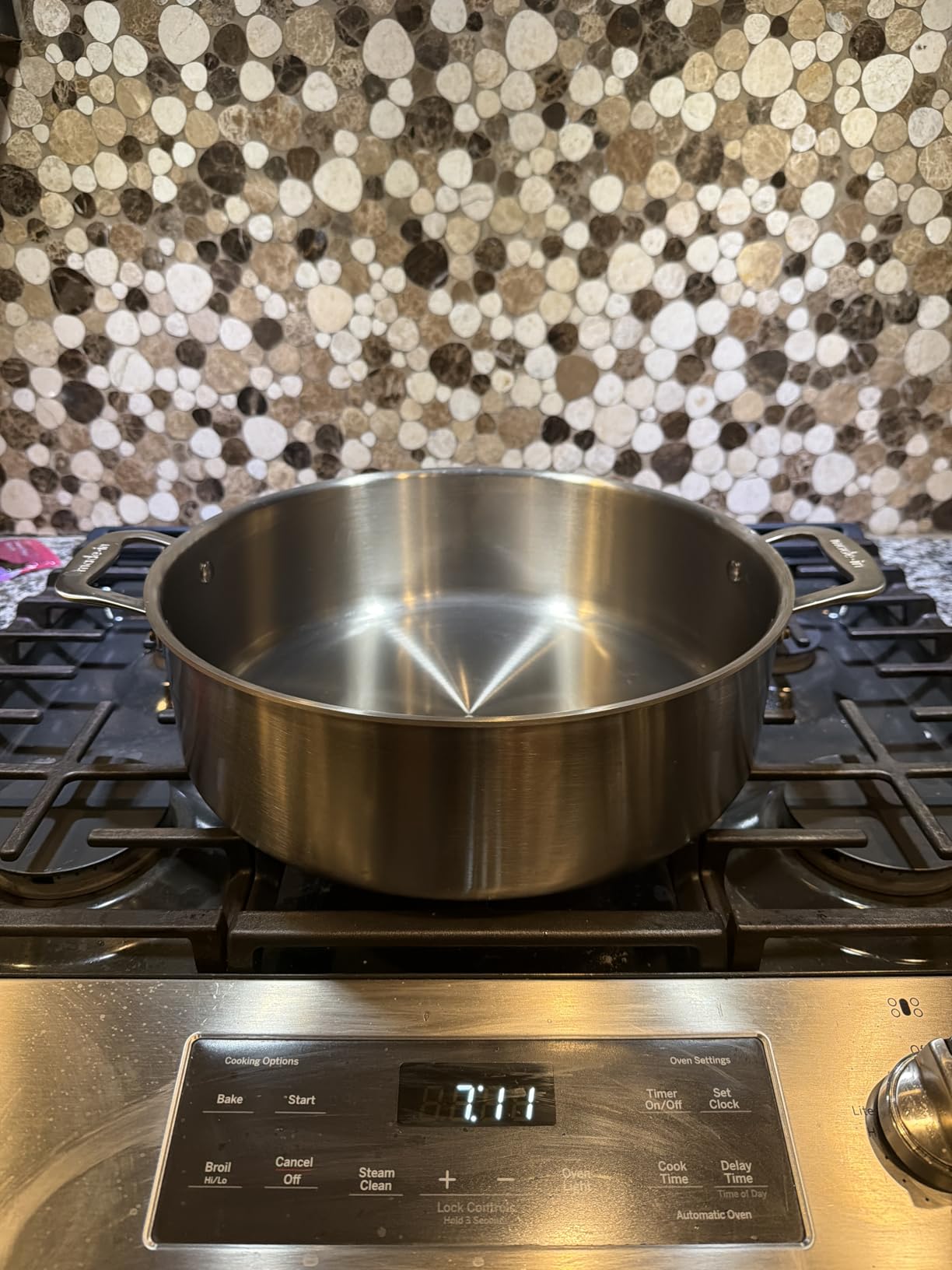 Made In Cookware | 10 Quart Stainless Steel Rondeau Pot w/Lid | 5 Ply Stainless Clad | Professional Cookware | Crafted in Italy | Induction Compatible customer photo 1