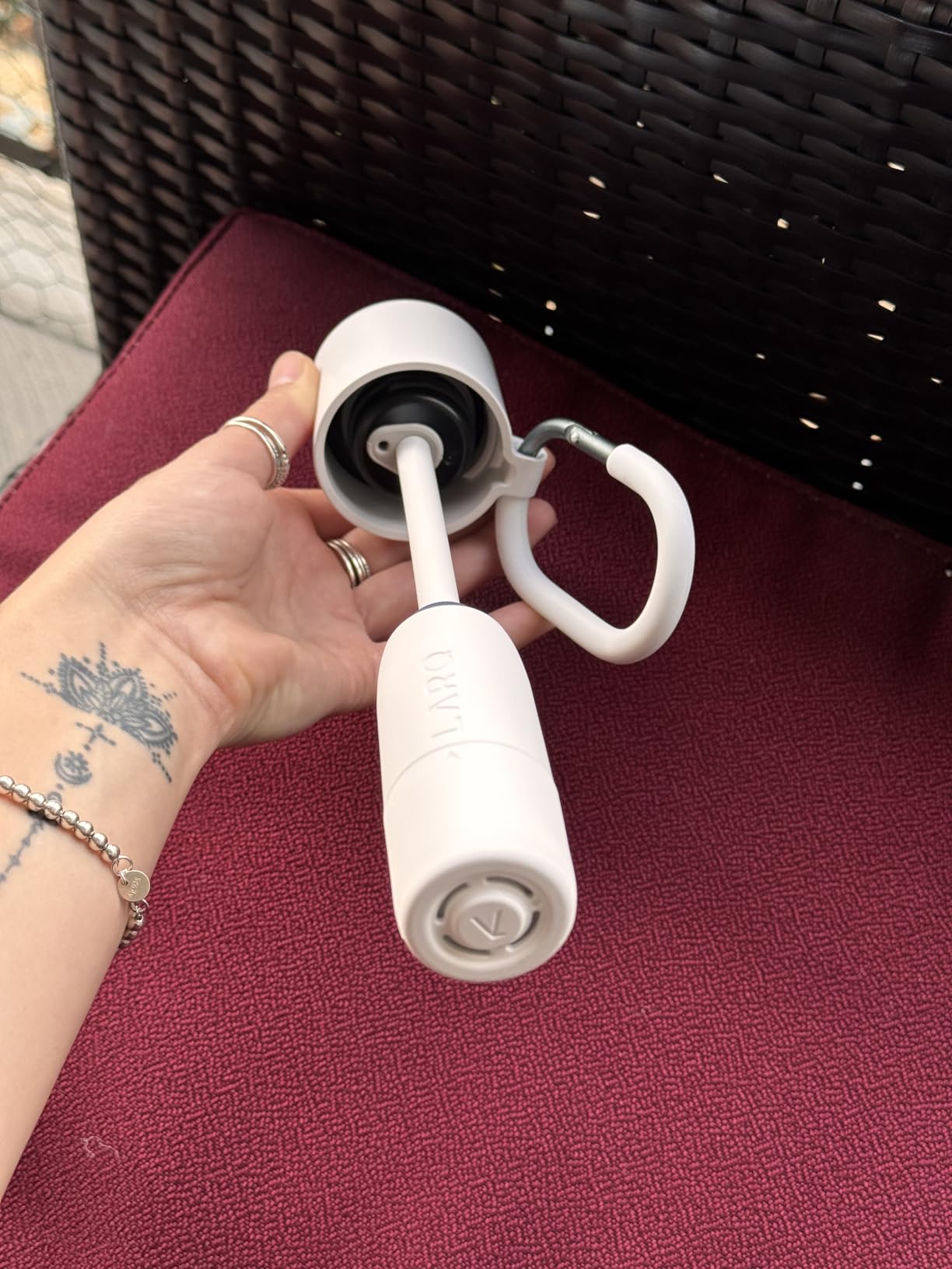 LARQ Bottle Filtered - Insulated Stainless Steel Water Bottle BPA Free with Nano Zero Technology and Long-Lasting Filters, Obsidian Black, 25oz customer photo 1
