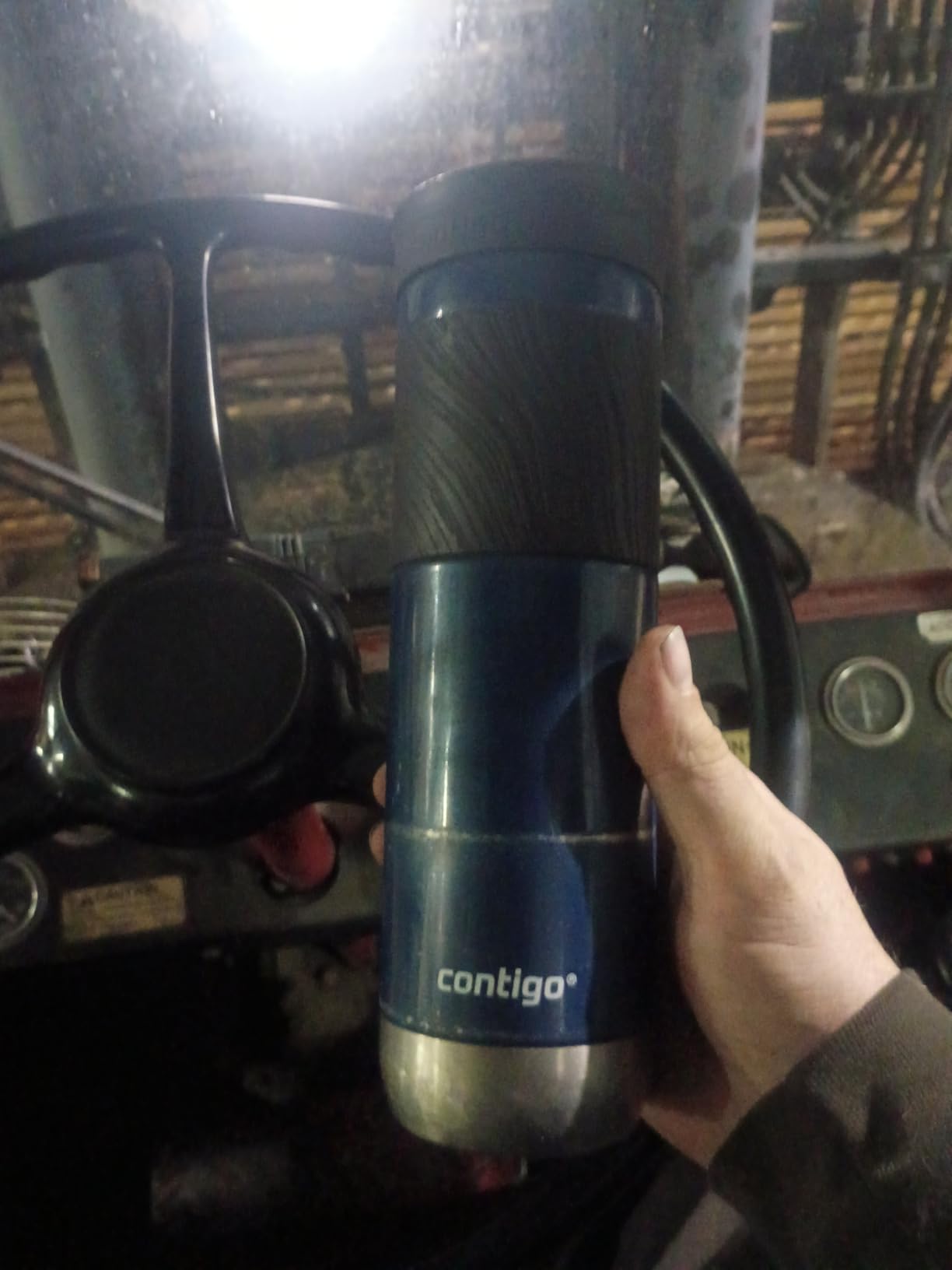Contigo Byron Vacuum-Insulated Stainless Steel Travel Mug, 20oz - Leak-Proof Lid, BPA-Free, Blue Corn - Perfect Reusable Cup for Coffee or Water; hot and cold beverage holder customer photo 1