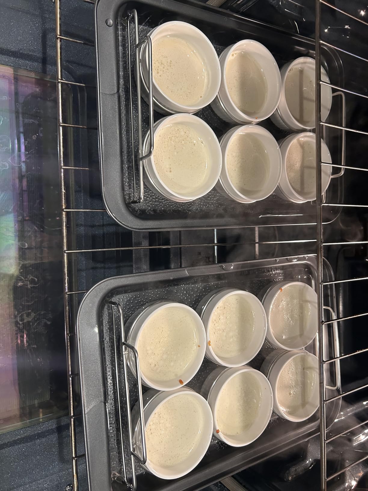 Ramekins Set with 6 Silicone Lids, Mothers Day Gifts Creme Brulee Making Set, Set of 6 Porcelain Ramekins, Oven Safe Covered Bowls & Soufflé Ramiken customer photo 2
