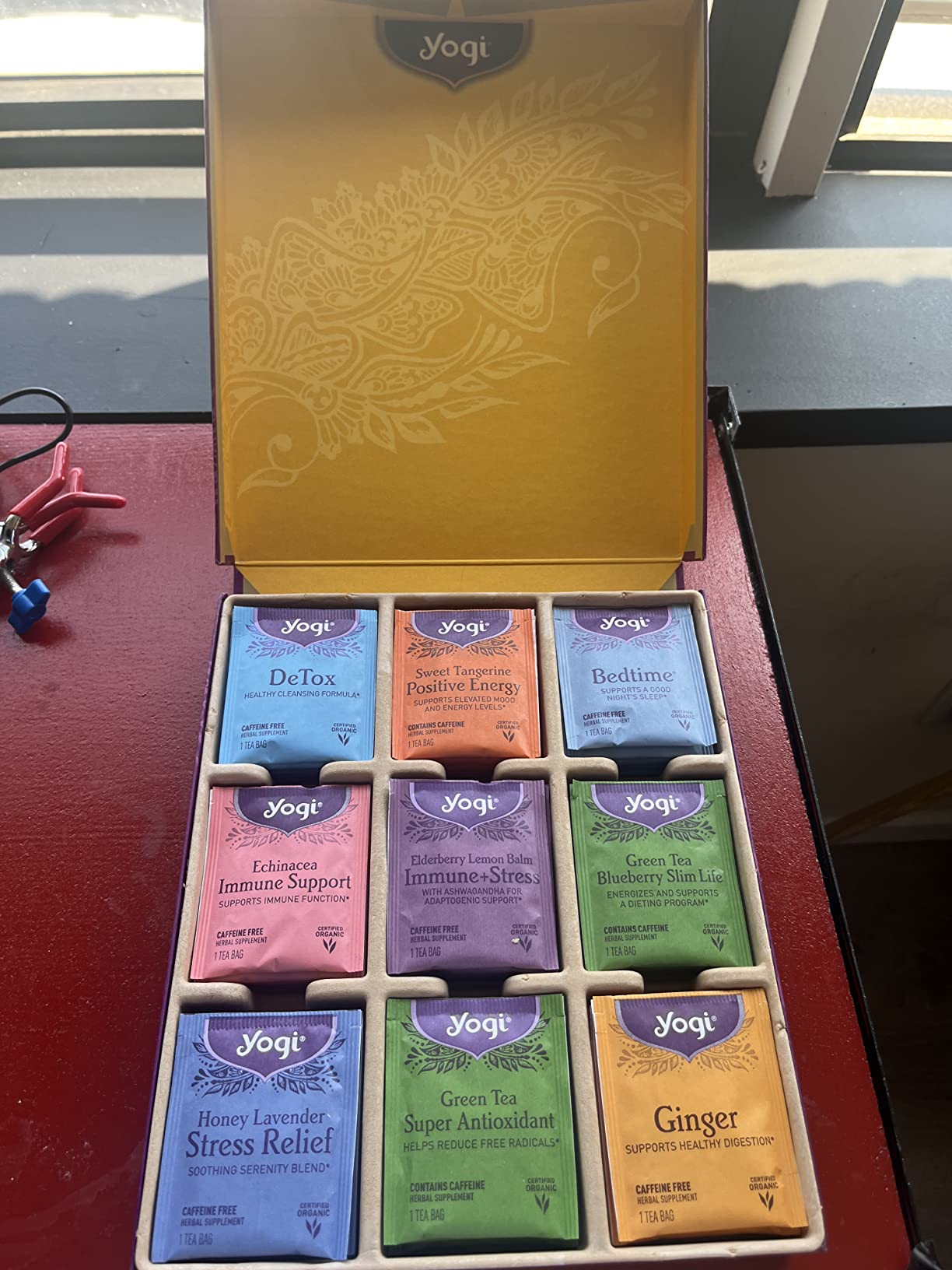 Yogi Organic Tea Sampler Gift Box (45 Tea Bags) Assorted Delicious Wellness Blends - 9 Favorite Herbal, Green & Black Varieties | Gift Box, 9 Favorite, Assorted, Delicious, Wellness Teas customer photo 1