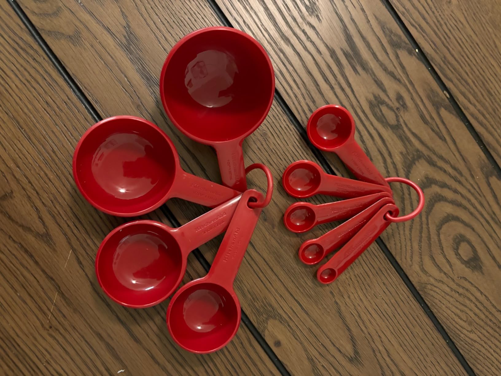 KitchenAid Universal Easy To Read Measuring Cup and Spoon Set with Soft Grip Handle for Maximum Control, Hang Hole and Nesting For Easy Storage, Dishwasher Safe, 9 Piece, Pistachio customer photo 2