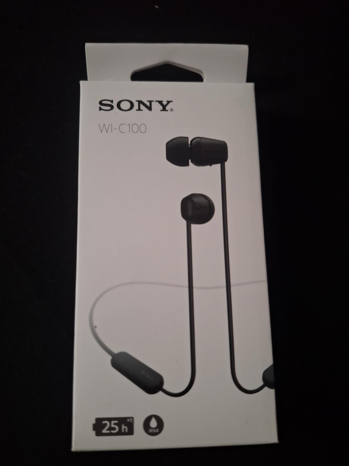 Sony WI-C100 Wireless in-Ear Bluetooth Headphones with Built-in Microphone, Black customer photo 2