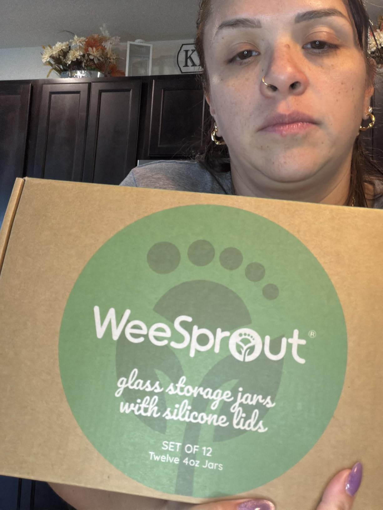 WeeSprout Glass Baby Food Storage Jars w/Lids (4 oz, 12 Pack Set) Snack, Puree, Reusable Small Containers, Breast Milk, Fridge or Freezer, Microwave & Dishwasher Safe, Essential Must Have for Infants customer photo 2