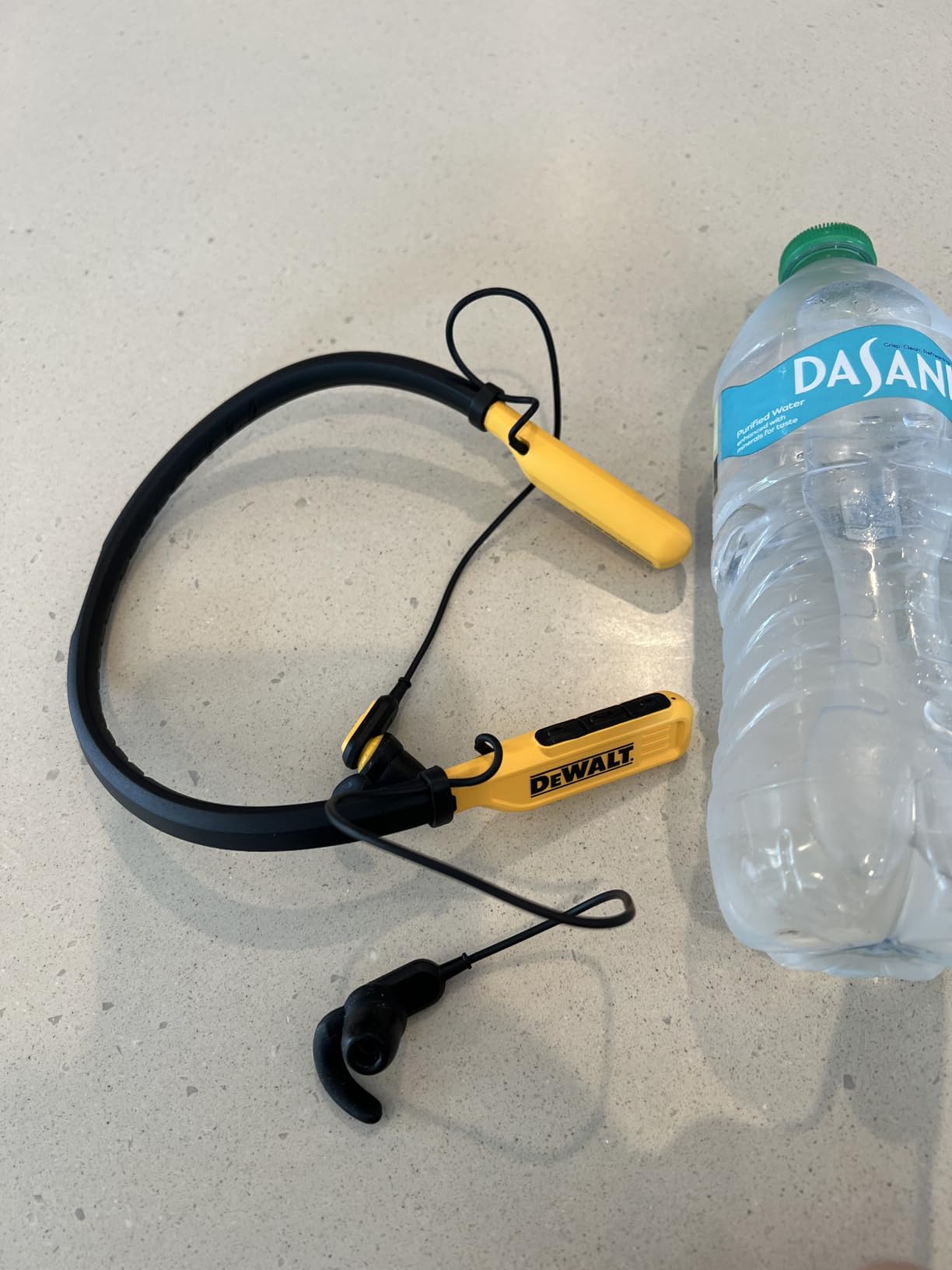 DEWALT Heavy Duty Bluetooth Neckband Headphones, Wireless Around The Neck Earbuds w/ 30H Runtime + Noise Isolation, Secure Magnetic Wireless Earbuds, Jobsite Pro Built-in Mic Bluetooth Headsets customer photo 2