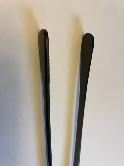 2 Pcs 12-inch Cooking Tweezers Tongs Precision Serrated Tips, Stainless Steel Professional Chef Tweezer Kitchen Tools for BBQ, Plating and Serving (Black) customer photo 1