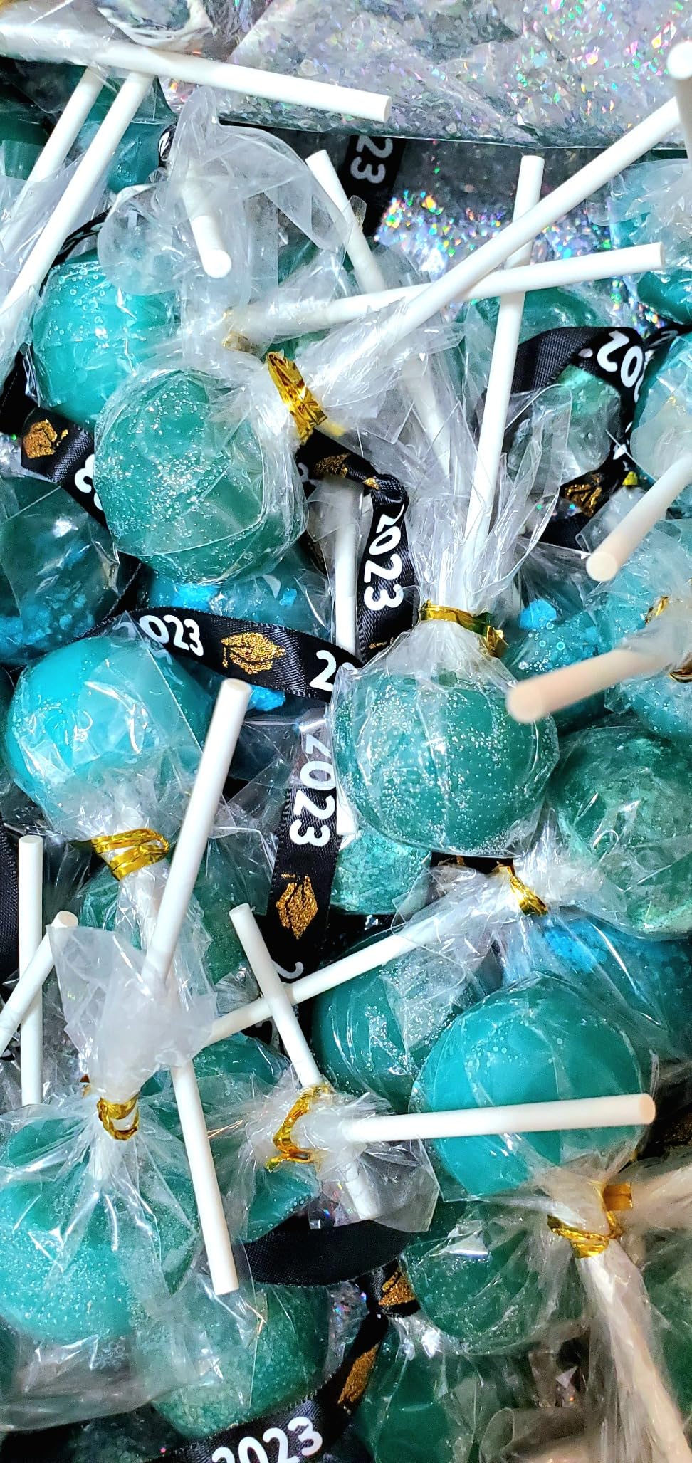 Webake Lollipop Molds Set of 3, Silicone Sphere Hard Candy Sucker Molds with 100 Paper Lollipop Sticks, Round 3D Candy Ice Chocolate Cake Pop Molds with Lids customer photo 2