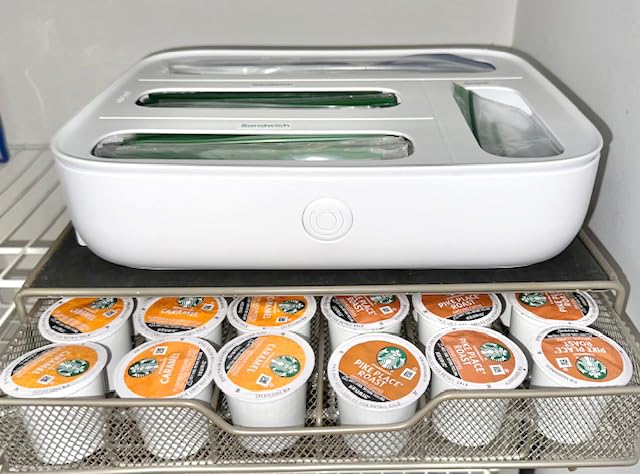 StoraBag Drawer Food Bags Dispenser, 4-Slot, Plastic Sandwich Bag Organizer for Kitchen Storage, White customer photo 2