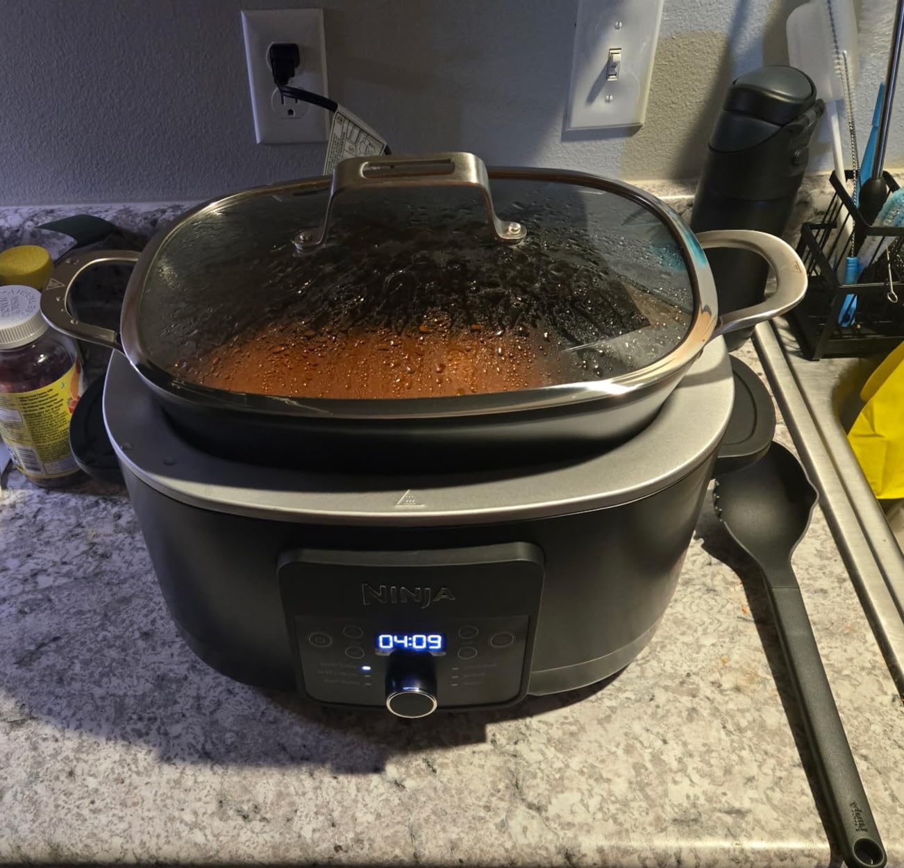 Ninja 14-in-1 PossibleCooker PRO | 8.5qt, Sous Vide, Proof, Bake, & Steam Multicooker | Slow Cooker, Dutch Oven | Sea Salt Gray customer photo 2