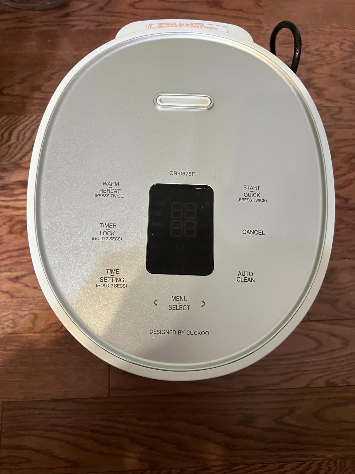 CUCKOO Micom Rice Cooker 6-Cup Uncooked / 12-Cup Cooked with Nonstick Inner Pot, Versatile Rice Maker with 9 Menu Options, Fuzzy Logic Technology, Auto Clean, Quick Rice Mode, Gray (CR-0675FG) customer photo 2
