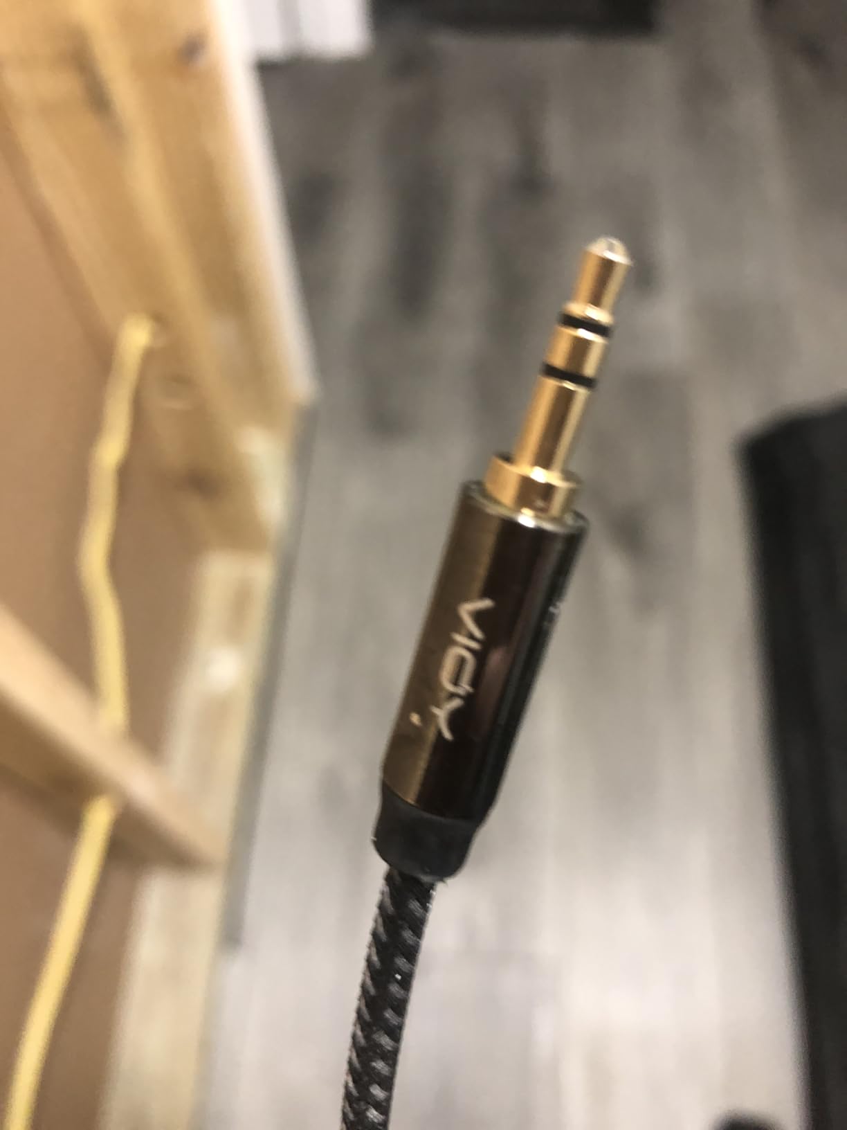 VIOY Aux Cable (20 ft), [Copper Shell, Hi-Fi Sound] 3.5 mm Male to Male Braided Auxiliary Cord Compatible with Headphone, Smartphone, Home/Car Stereo, Speaker, Echo & More customer photo 2
