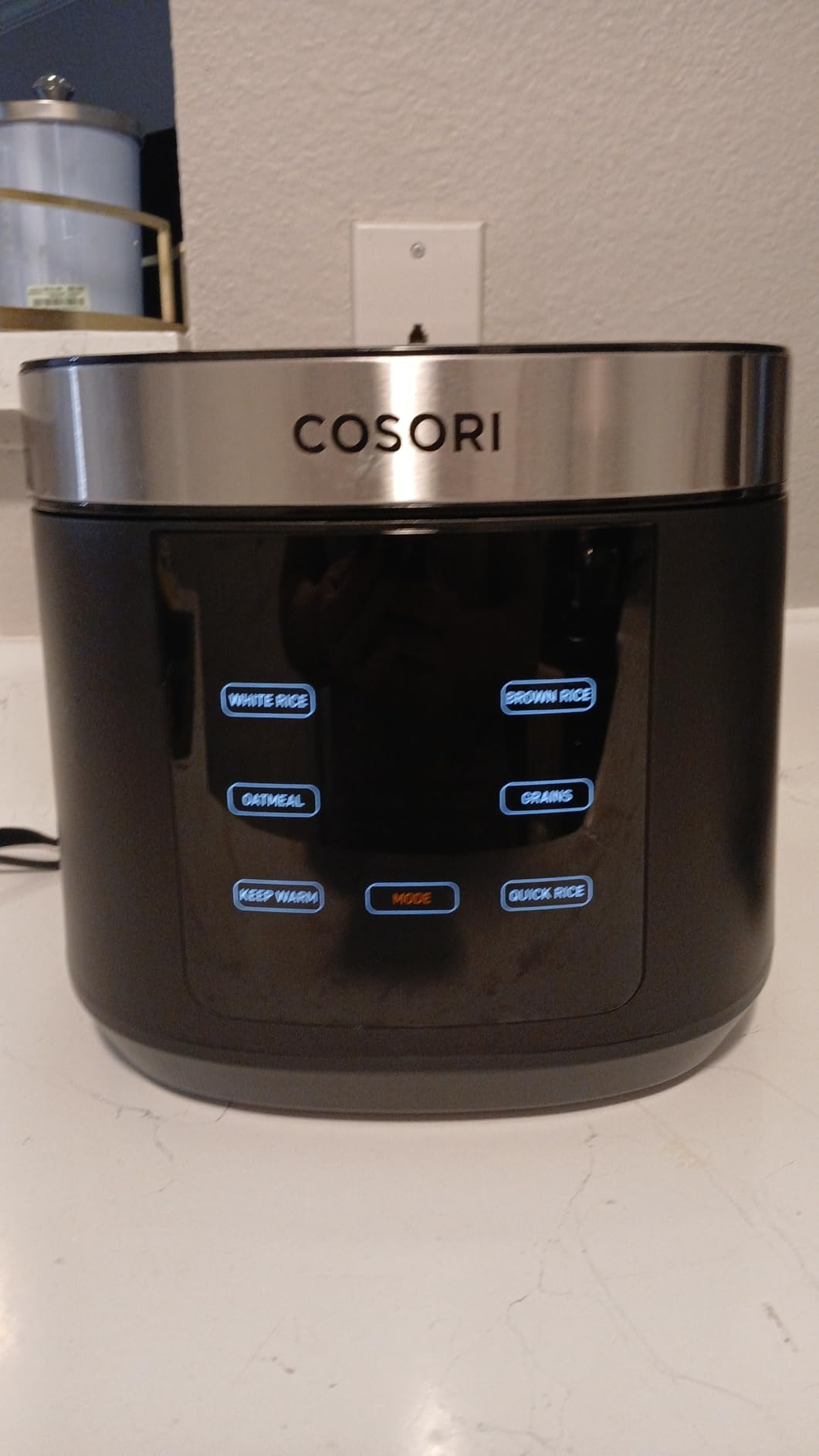 Cosori Rice Cooker 10 Cup, 24h Keep Warm, Non-stick Ceramic Inner Pot, 18 Functions Fuzzy Logic Rice Maker with Stainless Steel Steamer Basket, Slow Cooker, Black customer photo 2