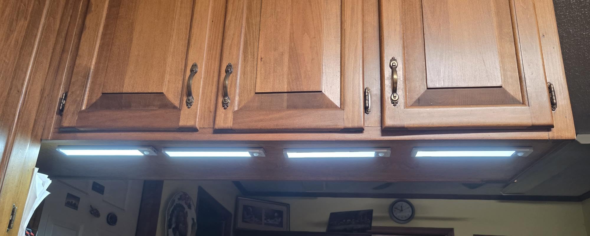 10inch Under Cabinet Lighting, 2 Pack Rechargeable Motion Sensor Light Indoor, 5 Levels Dimmable Magnetic Closet Lights, Wireless Under Counter Lights for Kitchen, Stairs customer photo 2