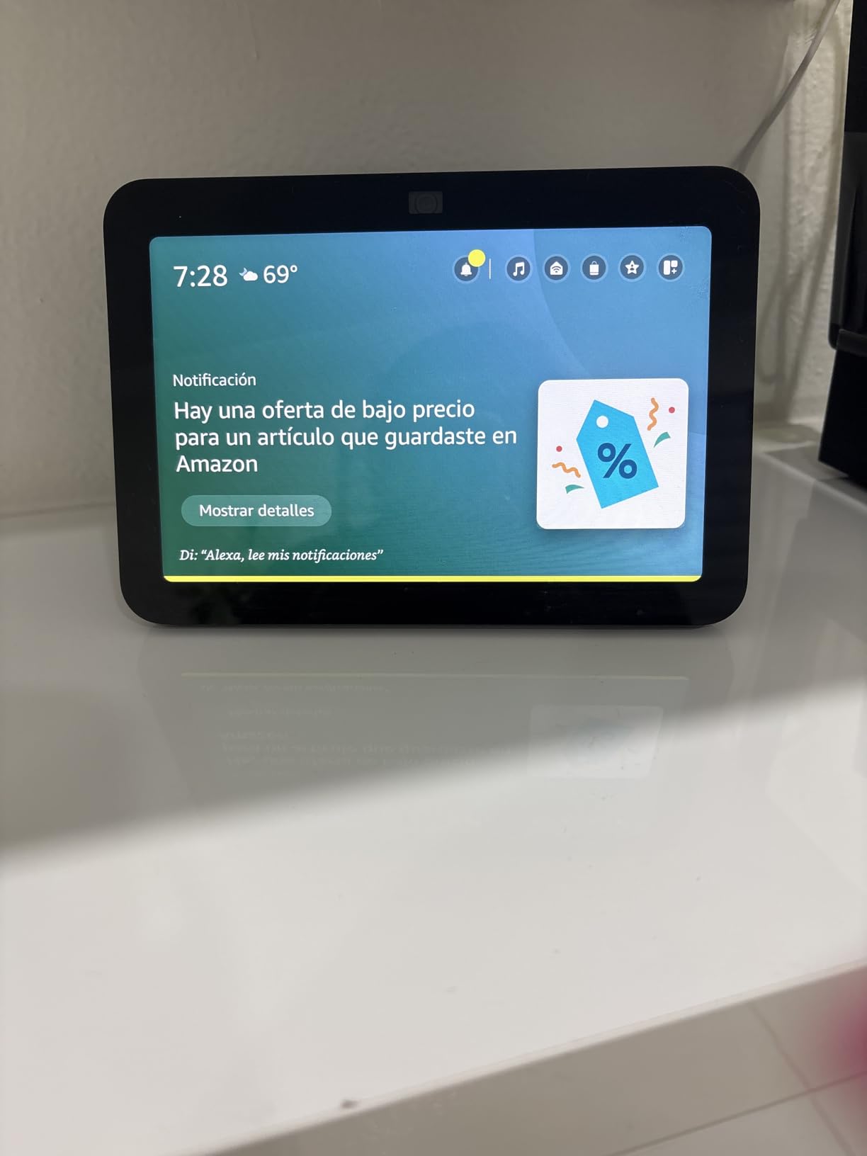 Echo Show 8, With Spatial Audio, Smart Home Hub, ideal for open living spaces, Designed for Alexa+, Charcoal customer photo 2