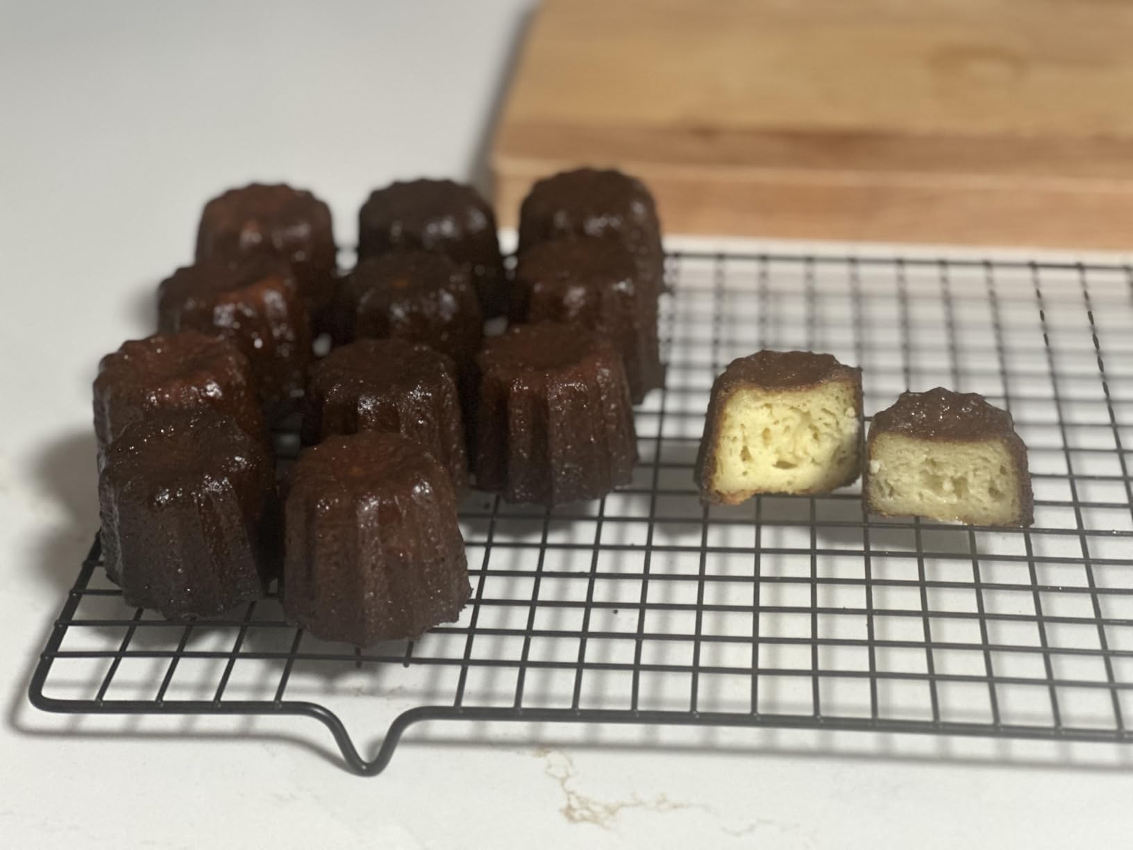 12 Canele Mold Cake Pan Non-Stick Canele Muffin Bakeware Cupcake Pan for Oven Baking customer photo 1
