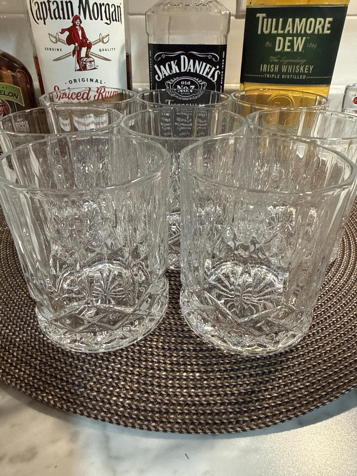 Crystal Whiskey Glasses Set of 8(Buy 6, get 2 Free), 11 OZ Old Fashioned Whiskey Glasses, Bourbon Cocktail Rocks Glasses, Clear Bar Glasses for Drinking Scotch Vodka Tequila Rum Gift for Men customer photo 2