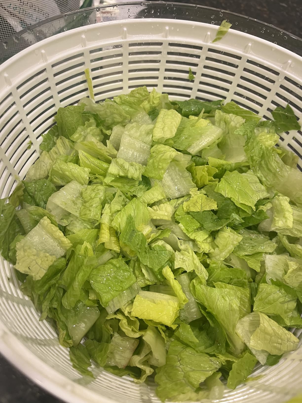 Ourokhome 6.3 QT Salad Spinner with Fully Removable Lid, Large Lettuce Dryer with One-Hand Press Pump, Instant Stop Brake Button and Retractable Handle customer photo 2