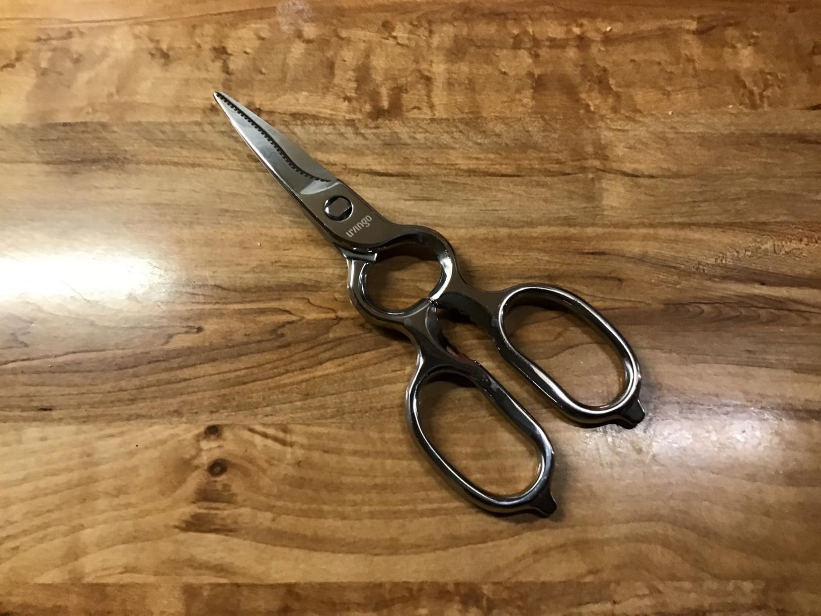 LIVINGO Kitchen Scissors - Heavy Duty Poultry Shears Sharp Cutting Food Chicken Bone Meat Vegetable for Cooking, Multipurpose Stainless Steel Utility Scissors, Safety Lock customer photo 1