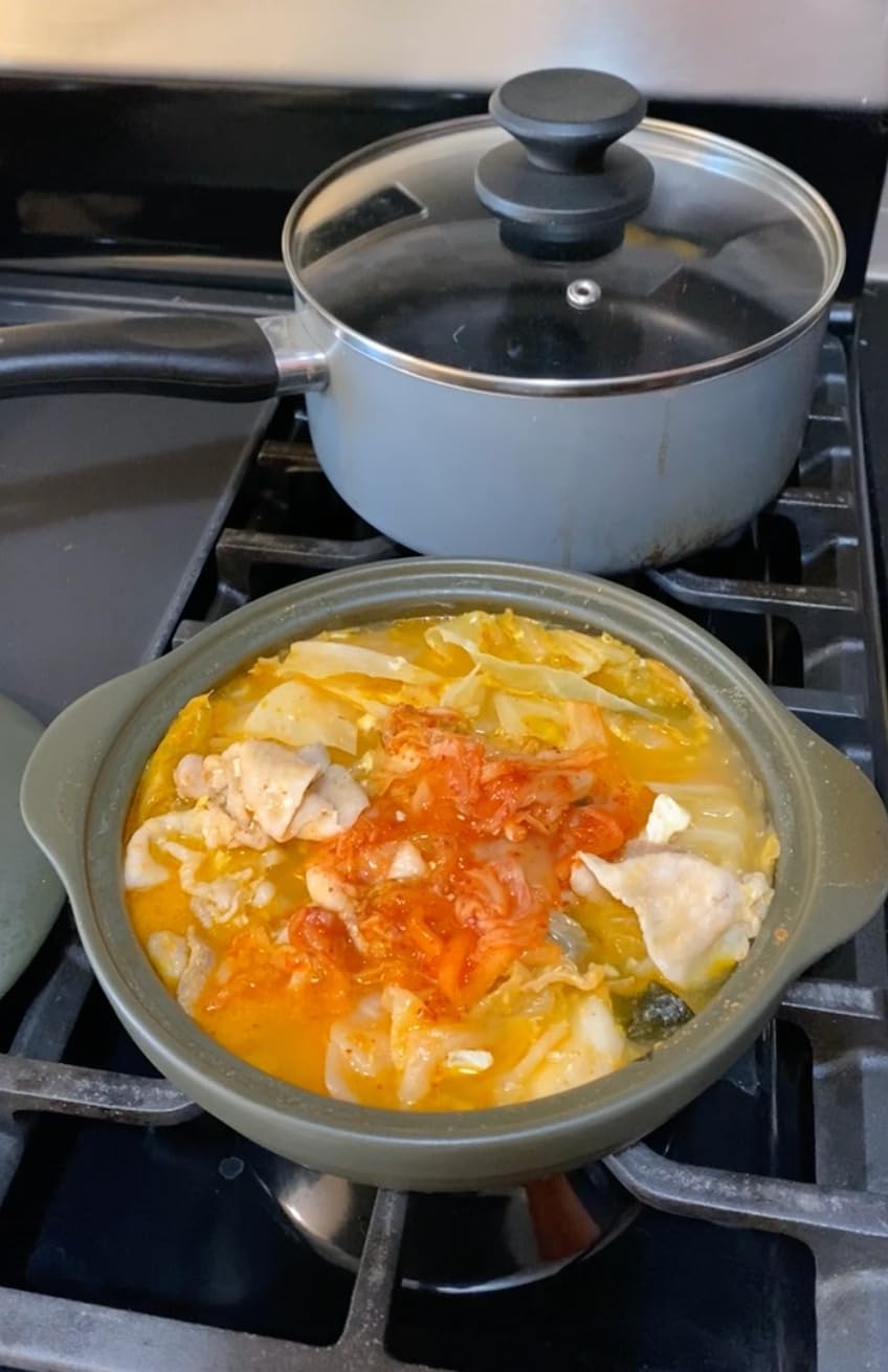 MINH LONG 1-Qt Porcelain Dutch Oven with Lid - Lead & Cadmium Free, Oven Safe to 482F, Heat Retention customer photo 2