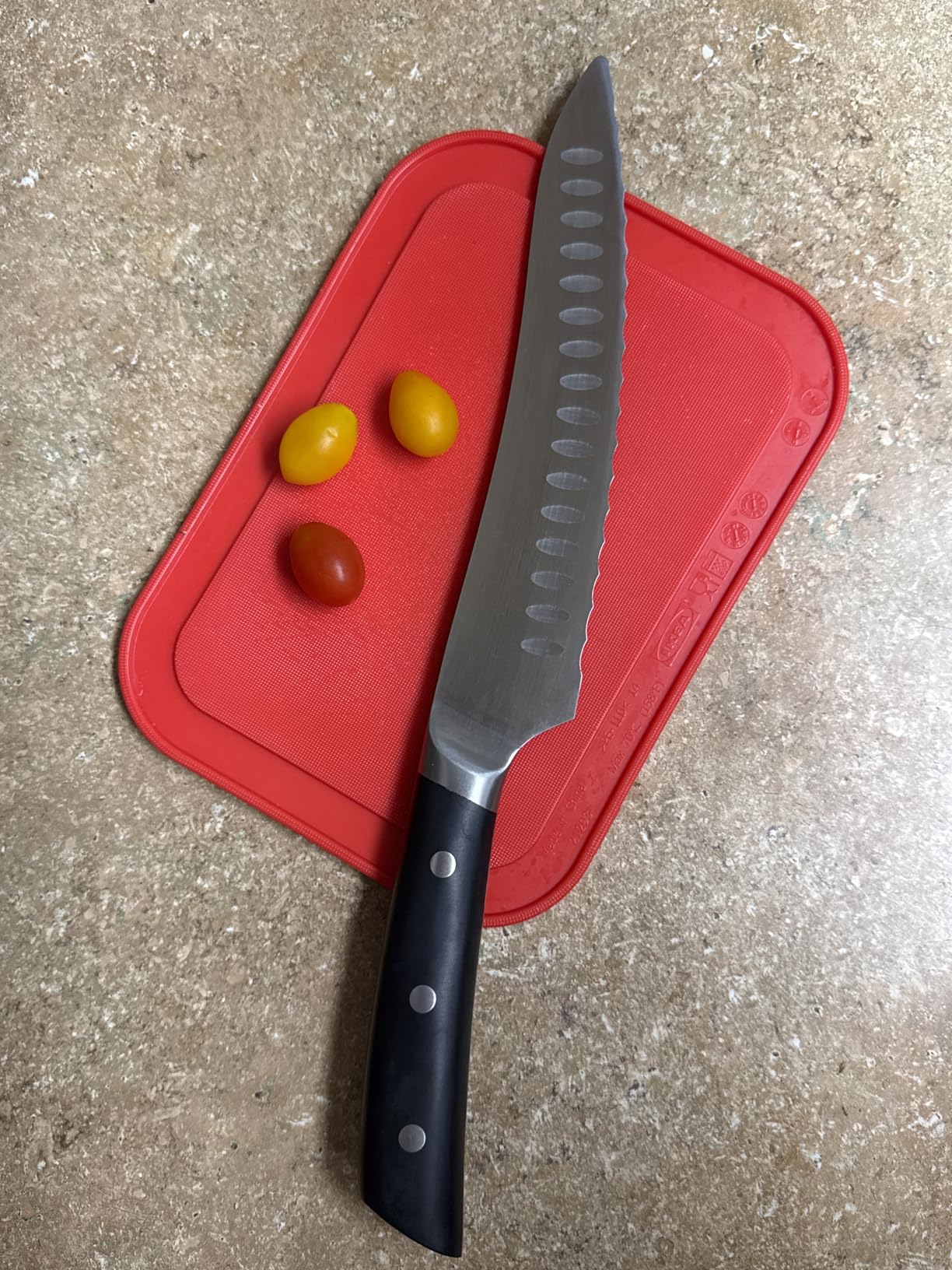 Resharpenable Bread Knife for Homemade Bread, 10 Inch Serrated Sourdough Knife with Offset Handle, Innovative Wavy Edge for Clean Slices Crusty Bread, Bagels, Pineapple & Tomatoes, Gift Box customer photo 2