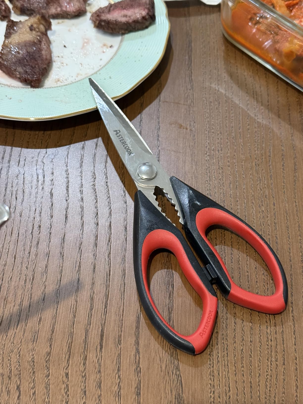 Astercook Kitchen Scissors All Purpose Heavy Duty,3 Pack Kitchen Shears Set,Stainless Steel Kitchen Gadgets for Cutting Food,Poultry,Meat,Vegetable,Herb Dishwasher Safe Utility Tools Home Gift customer photo 1