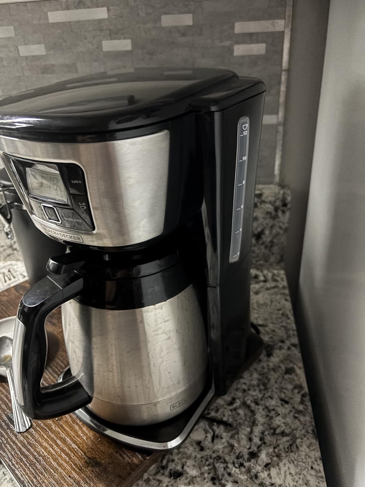 BLACK+DECKER 12 Cup Thermal Programmable Coffee Maker with Brew Strength and VORTEX Technology, CM2046S customer photo 1