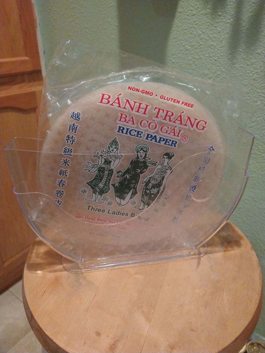 Rice Paper Water Bowl, Spring Roll Water Bowl, Rice Paper Holder with Side Pocket for Spring Roll Wrappers, Summer Rolls Maker Banh trang Holder customer photo 1