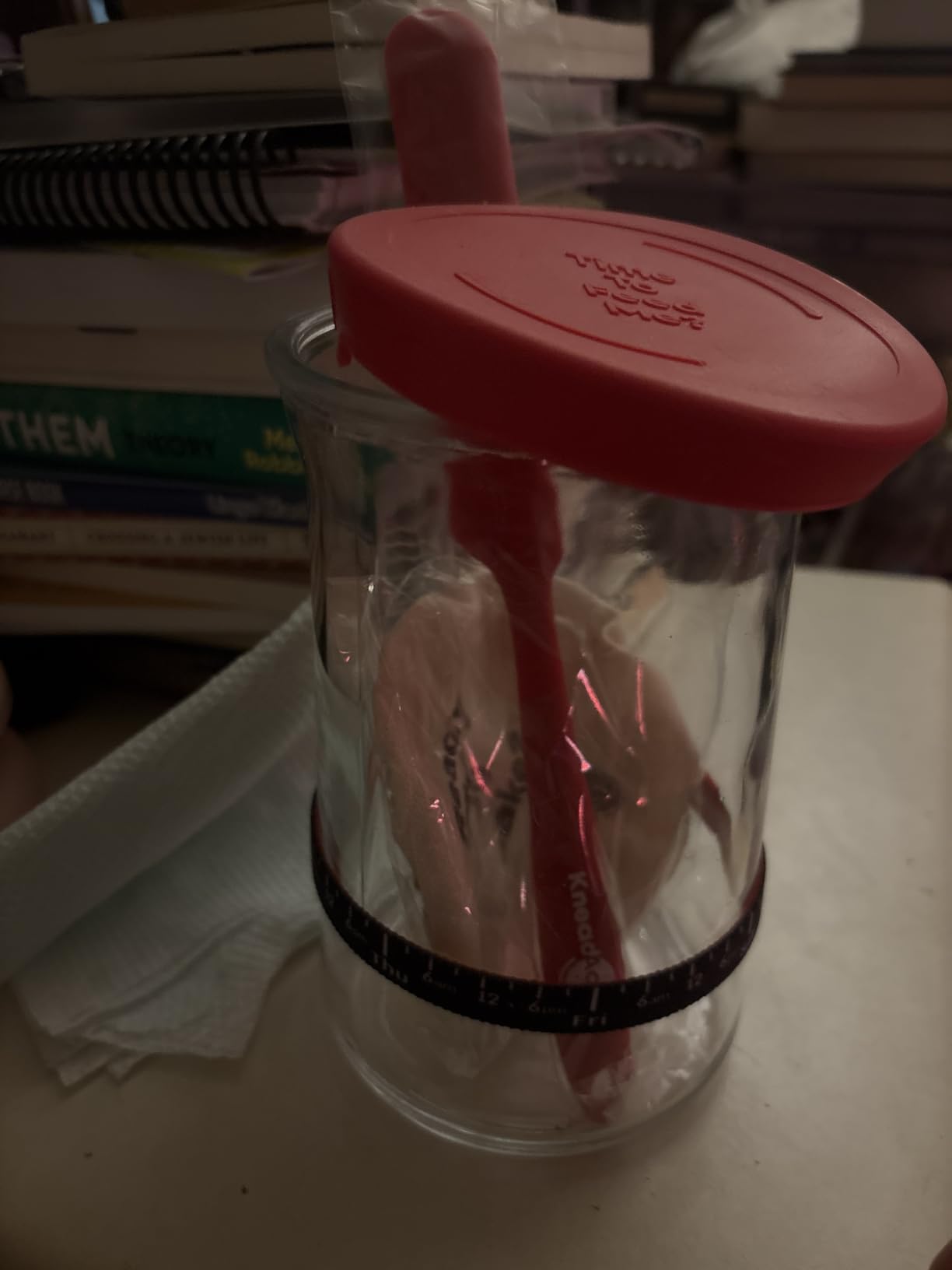 KNEADACE Pro Sourdough Bread Starter Kit - 34 oz Large Capacity Sourdough Starter Jar with 5 unique features for the perfect sour dough bread & sourdough starter kit - sourdough supplies (KA06) customer photo 1