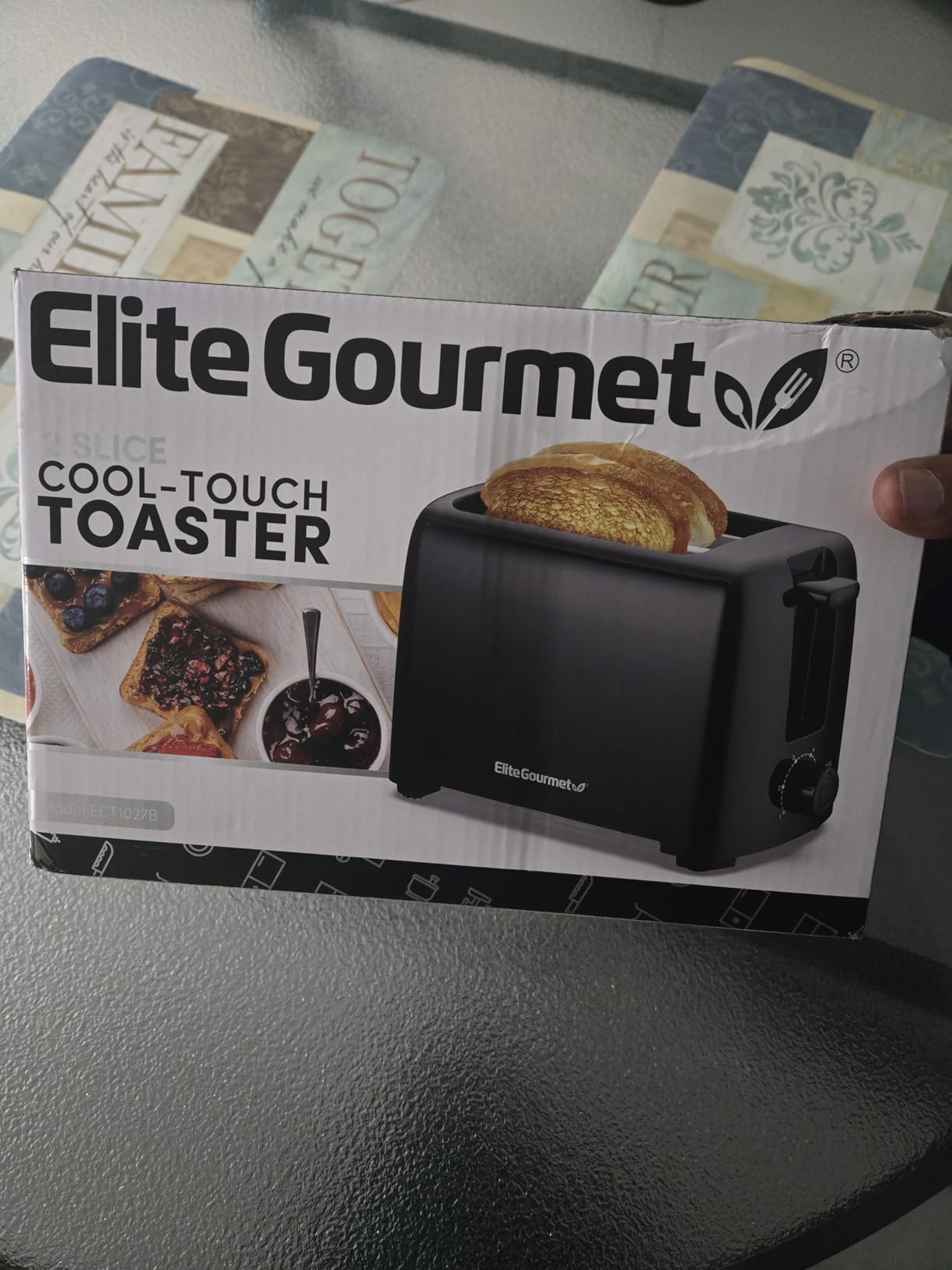 Elite Gourmet 2-Slice Cool Touch Toaster - 6 Browning Levels, Extra Wide 1.25