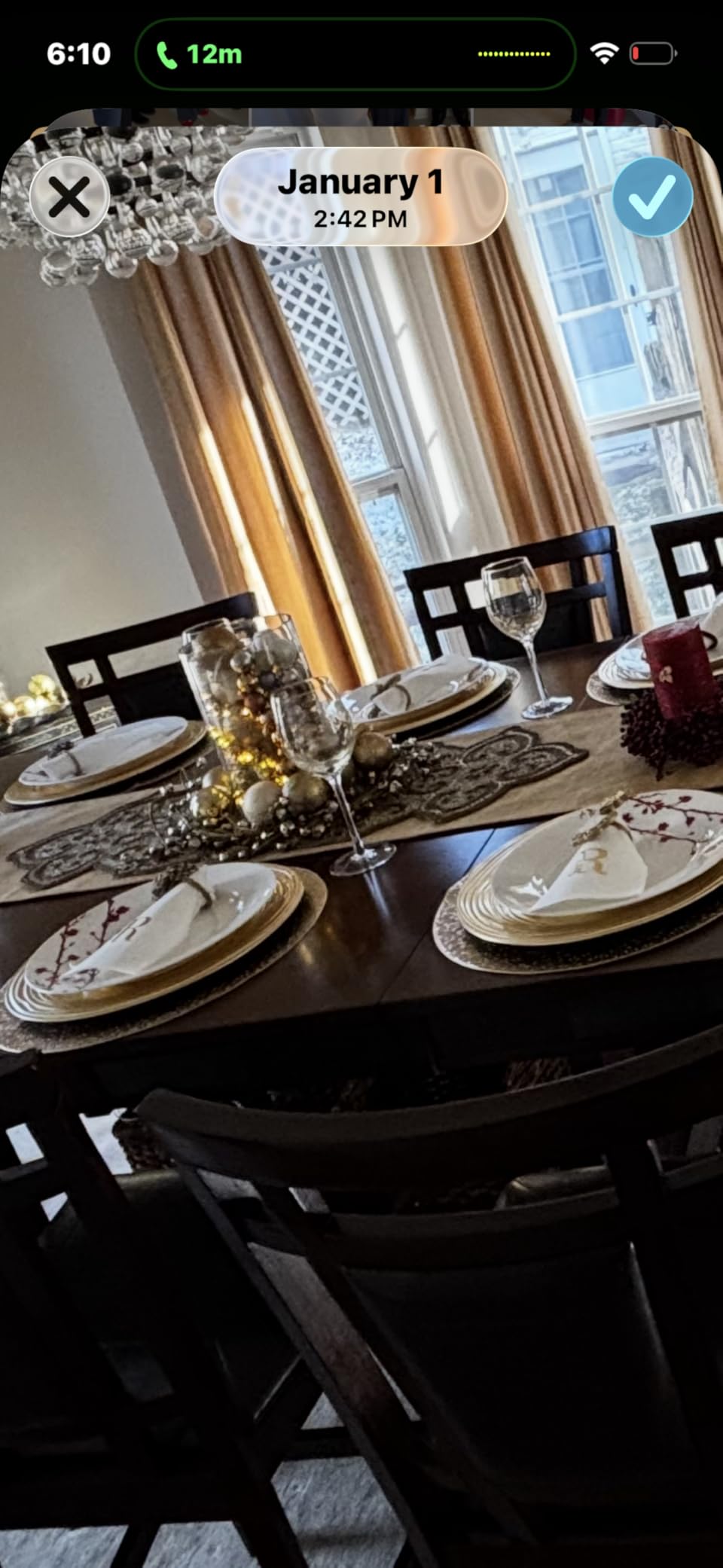 13 Inch Round Charger Plates, Set of 6, Dinner Chargers Bulk Wedding (Gold) customer photo 2