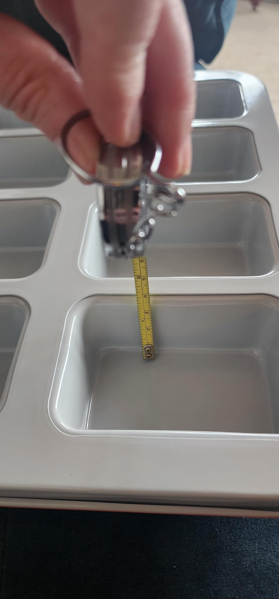Mini Loaf Baking Pan 8 Cavity- Small Rectangle cake Pan -Financier Cake Mold Carbon Steel light gray non-stick coating bakeware w Perracotta base customer photo 2