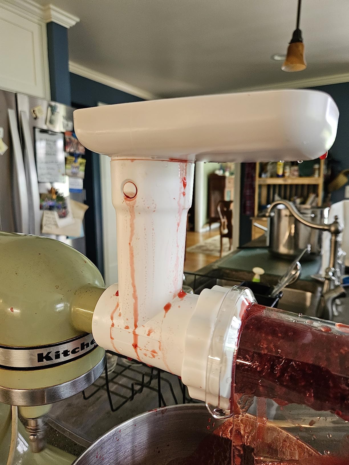 Masticating Juicer Attachment for KitchenAid Stand Mixer, Cold Press Juicer Machine, Slow Masticating Juicer Attachment with Dual Feed Chute, For KitchenAid Mixer Attachments by Gvode customer photo 1