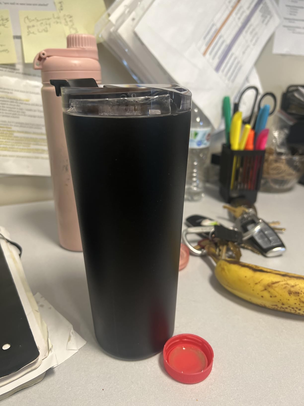 Meoky 24 oz Travel Coffee Mug with Leak-proof Lid, Stainless Steel Insulated Coffee Tumbler (Night) customer photo 1