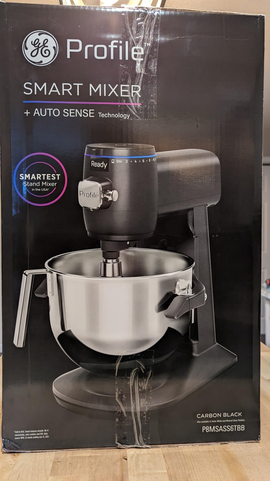 GE Profile Smart Stand Mixer w/Built-In Smart Scale & Auto Sense Technology, 7qt Stainless Steel Bowl, 11 Speed w/ Dough Hook, Beater, 11-wire whip, works w/Amazon Alexa & Google Home, Stone White customer photo 2