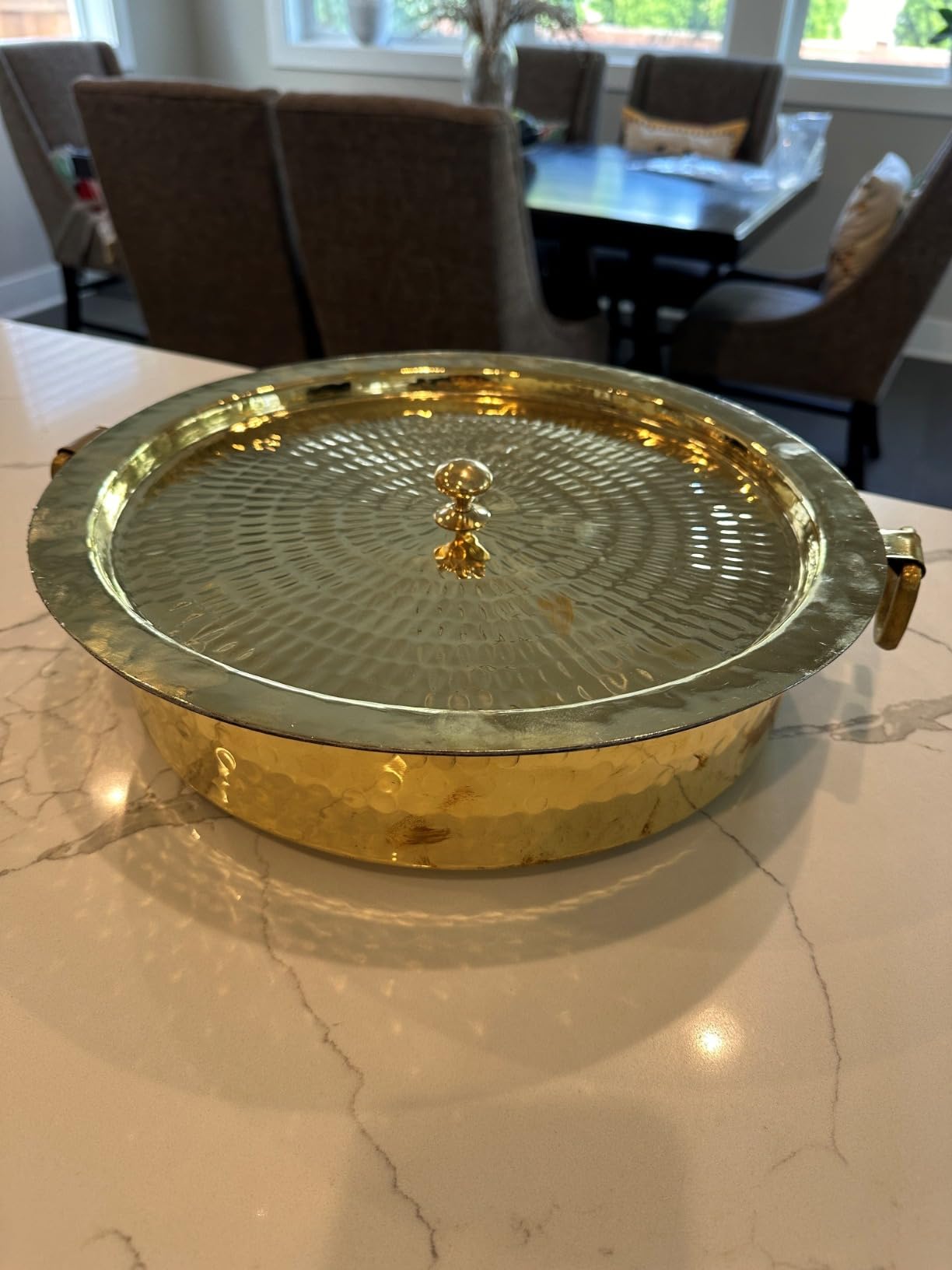 P-TAL Brass Lagaan | Cookware and Serveware | Pure Brass for Ayurvedic Health Benefits | Naturally Non Stick customer photo 1