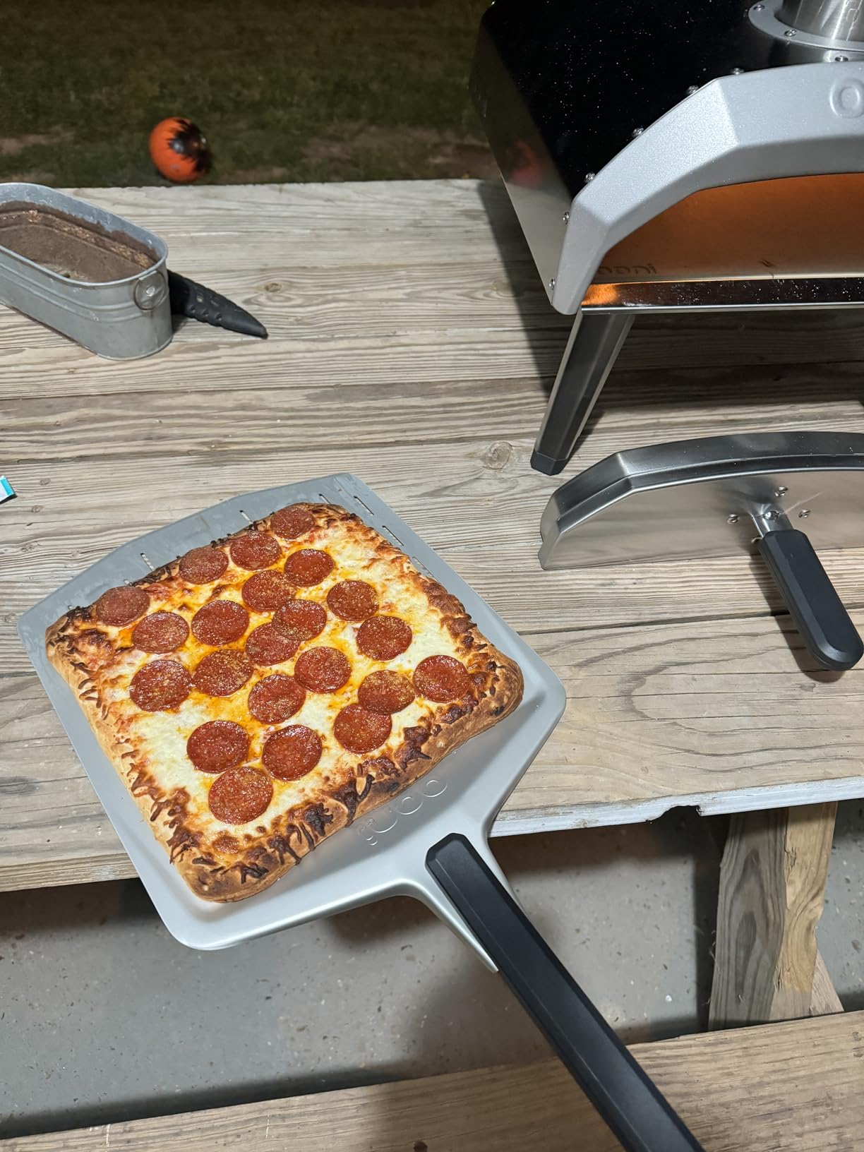 Ooni Karu 12 Multi-fuel Outdoor Portable Pizza Oven - Reaches 950F and Cooks 12 Inch Pizzas in 60 Seconds. Versatile Wood or Propane Gas Fired Grill with Pizza Stone customer photo 2