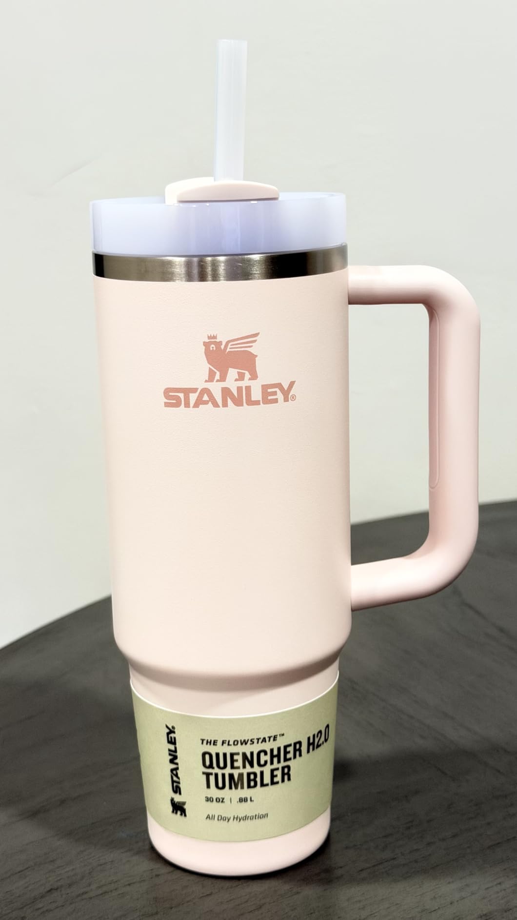 STANLEY Quencher H2.0 Tumbler with Handle and Straw 30 oz | Flowstate 3-Position Lid | Cup Holder Compatible for Travel | Insulated Stainless Steel Cup | BPA-Free | Frost customer photo 2