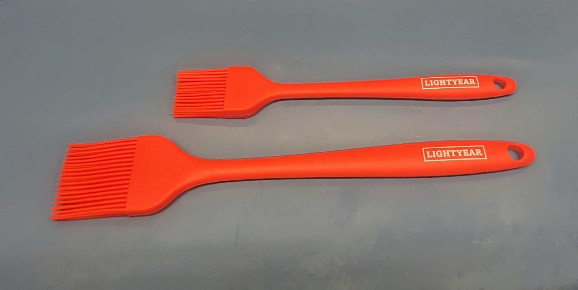 Lightyear Silicone Basting Pastry Brush Set (2 Pcs) 450°F Heat Resistant Oil Brush for Your Kitchen - Ideal For BBQ's, Baking & Cooking | 100% Food Grade Silicone - BPA Free & Dishwasher Safe (Red) customer photo 1